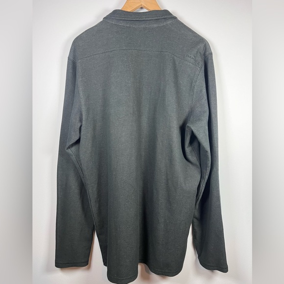 Oakley 3/4 Zip Knit Pullover Size Large Charcoal Gray - Picture 4 of 6